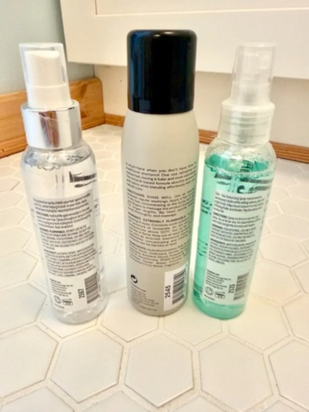 L'ange Hair Care Travel Set NEW Thermal Spray Dry Shampoo Salt Texture Spray
